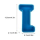 thumbnail image 3 of Molde de letras del alfabeto | Molde para hornear inglés en 3D para pasteles, velas, jabón, arte de resina | Silicona flexible reutilizable | Interior antiadherente liso | Letra única | Azul, 3 of 3