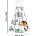 thumbnail image 3 of SKYSONIC Hanging Kitchen Towel 12 x 17 Inch Chameleon Towel Set 2 Pieces of Dry Towels for Kitchen, Bathroom, Laundry Room Table, 3 of 7