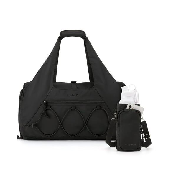 Bolsa deportiva BAGSMART para mujer, ligera, color negro