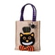 thumbnail image 1 of Bolsa de mano reutilizable con asa para truco o trato, ideal como cesta de dulces para fiestas. Gato negro, 1 of 9