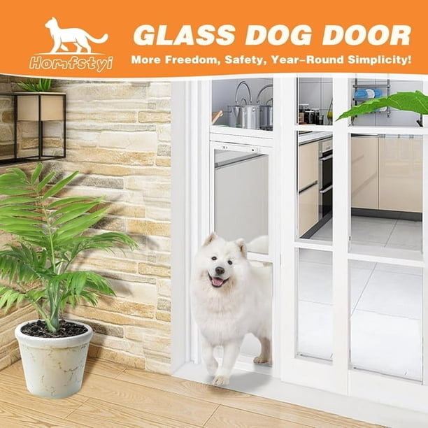 Slsy Dog Door for Sliding Glass Door, 74 3/4