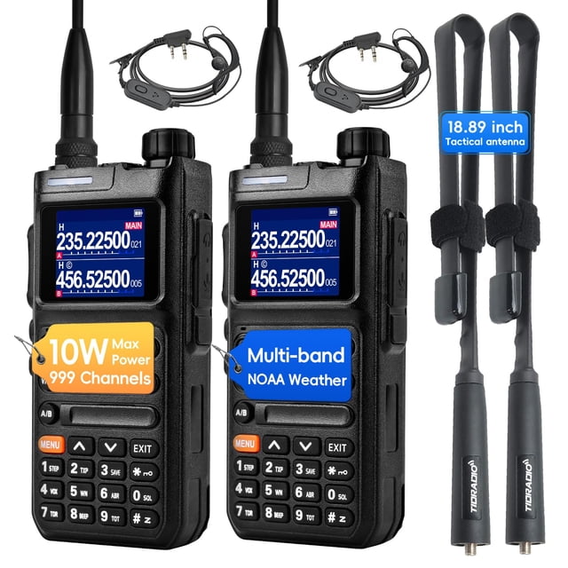 Radio bidireccional BAOFENG UV-26, 10 W, largo alcance, 999 canales, 2500 mAh