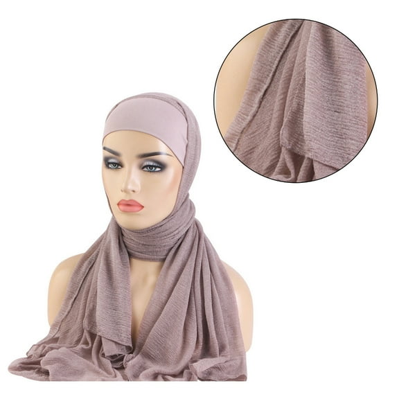 Head Wrap Headwear African Women Hijab Muslims Soft Breathable Turban