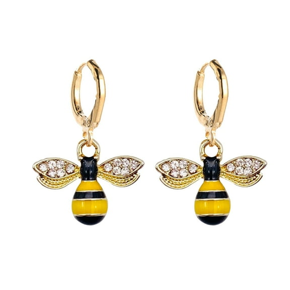 BNNG Minimalist Enamel Stud Earrings Minimalist Cubic Zirconia Earrings Sunflowers Earrings For Women Gold Honeycomb Hoop Earrings Cute Enamel Sunflowers Statement Jewelry Gift Fashion Jewelry