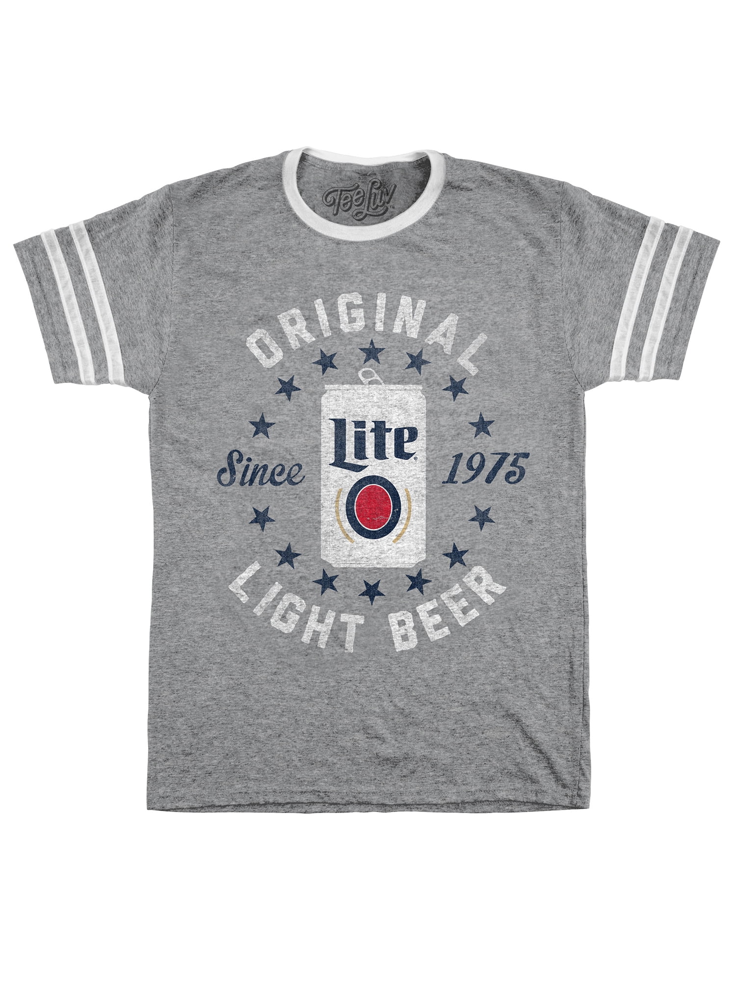 Tee Luv - Miller Lite T-Shirt - Miller Lite Original Varsity Beer Shirt ...