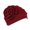 Wine Red, variant on Women's Beanies, Cancer Patient Hair Loss Turbans Headwear Side Flowers Hat
