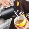thumbnail image 5 of 12oz Stainless Steel Milk Jug Milk Frother Cup, Inner and outer coating, For Latte Art Coffee Machine Tool Steaming Pitcher, 5 of 5