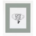 thumbnail image 2 of ArtToFrames 14x24" Matted Picture Frame with 10x20" Single Mat Photo Opening Framed in 1.25" Satin White Frame and 2" Silverpine Mat (FWM-3966-14x24), 2 of 8