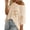 Beige, variant on Summer Crochet Tops for Women Hollow Out Knit T-Shirt Big Floral Print Casual Loose Short Sleeve Blouse Soft Breathable Knitted Top Fashion Beach Streetwear Color Beige Size L