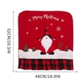 thumbnail image 2 of 1 Pack Christmas Chair Back Cover for Dining Room Non Woven Linen Christmas Chair Decorations Slipcovers Protector with Skirt for Xmas Dinner Table Decor Kitchen Holiday Party Decor, 2 of 6