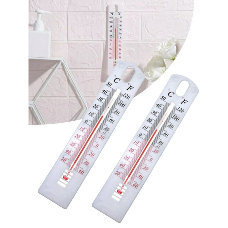 Gerich 2 Pcs Wall Thermometer Indoor Outdoor Hanging Garden Greenhouse  House Office Room
