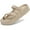Khaki, variant on Women’s Arch‑Support Platform Flip Flops Sandals Adjustable Buckle Lightweight Foam Beach Slide Sandals for Women & Men All‑Day Comfort