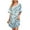 20-Blue Rose, variant on MINTREUS Women's Nightgown Short Sleeve Nightshirt V Neck Sleep Shirt Loose Loungewear Casual Sleepwear