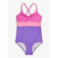 thumbnail image 4 of Justice Girls One Piece Ribbed Keyhole Swimsuit, sizes XS-XL, 4 of 7