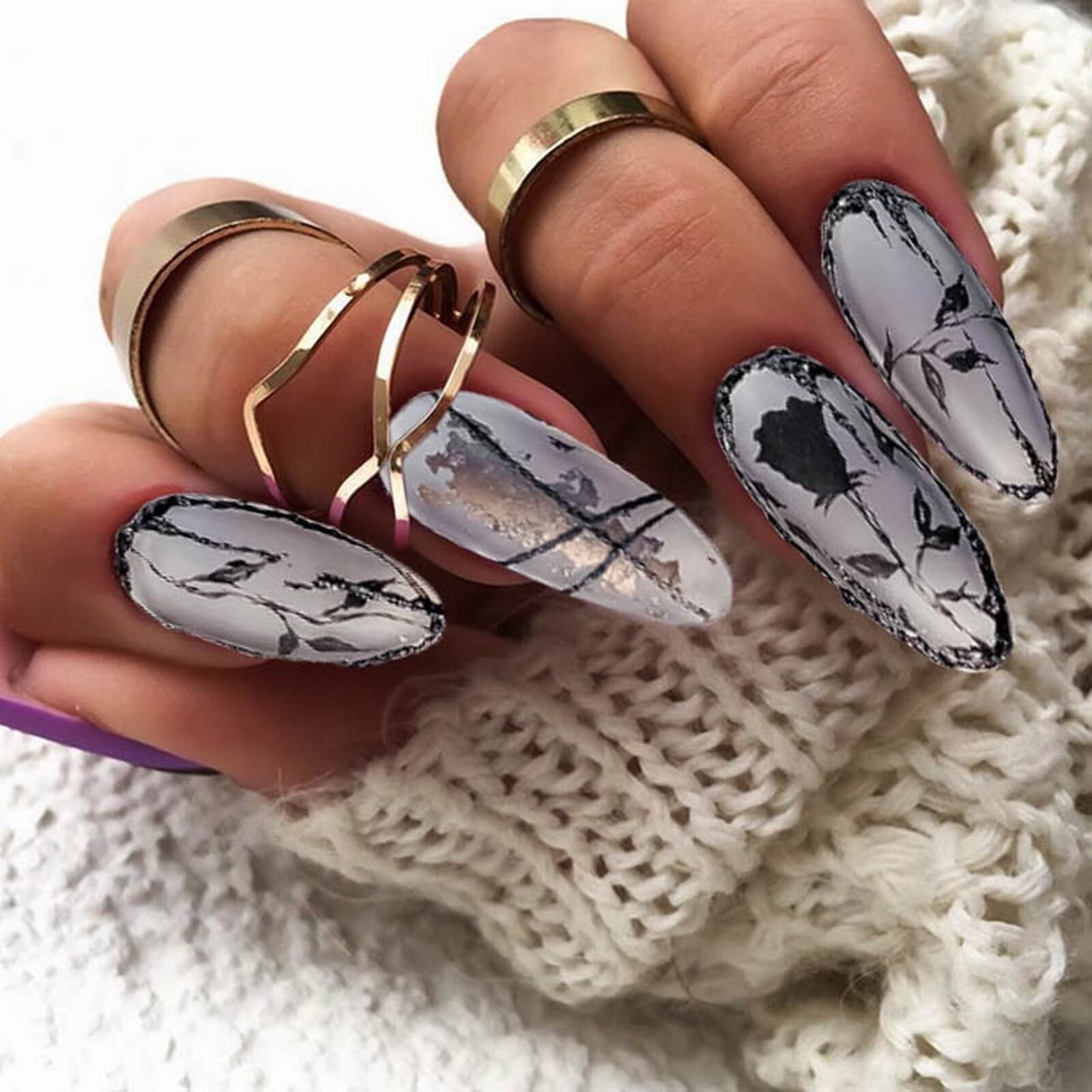 Nail Stickers Make These 20 Back-To-School Themed Manicures Insanely Easy