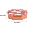 thumbnail image 2 of Compartments Fruit Dish 1Pc Candy Plate Fruit Plate Storage Tray Single-Layer Dish Melon Box, 2 of 8