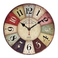 thumbnail image 1 of vidaXL Reloj de pared vintage colorido 30 cm, 1 of 5