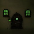 thumbnail image 3 of Ventana de puerta de hadas en miniatura Ventana y puerta de Gnomo de hadas miniatura para árboles, escultura de jardín de jardín decoración para habitación de niños, pared y Magideal Ventana de puerta de hadas en miniatura, 3 of 8