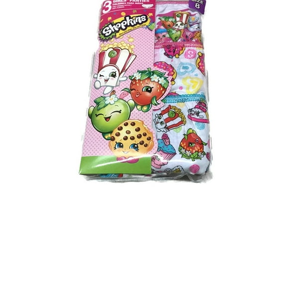 Shopkins Little Big Toddler Girls Briefs Underwear 3 Pairs of Panties Sizes Assorted 4