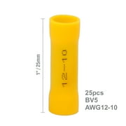 EverStart 25-Piece Splice Connector, Fits 12-10 Gauge for Cars or Trucks, Yellow, UL