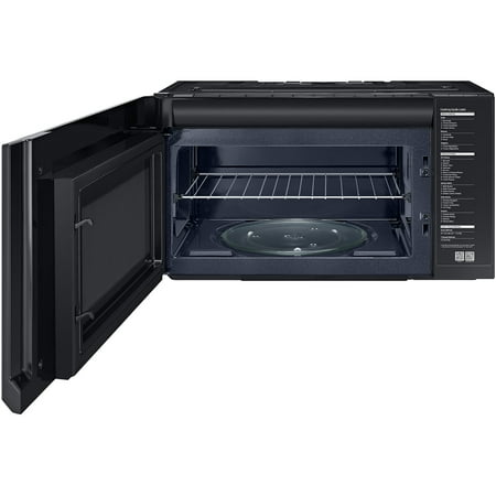 Samsung - 2.1 Cu. Ft. Over-the-Range Microwave with Sensor Cook - Black Stainless Steel