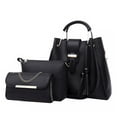 thumbnail image 1 of Set de 3 Bolsos de Mano Para Mujer Onda Shop Bolsa de Lujo Gran Capacidad Negro, 1 of 7