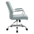 thumbnail image 5 of Mid-Back Office Chair with Padded Armrest  in Blue Fabric, 5 of 10