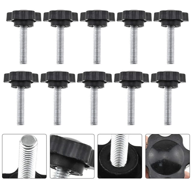 FESTFENDS 10Pcs Ergonomic T-shaped Clamping Knobs Screw Handles for Precision Saws Fences and Lathe Machine