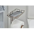 thumbnail image 5 of Better Homes & Gardens Bronze Flatwire Free-Standing Toilet Paper Holder with Reserve, 5 of 9