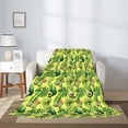 thumbnail image 2 of Sikiie Kiwi and Avocado Cozy Flannel Fleece Throw Blanket: Lightweight & Thick for All Seasons - Perfect for Women, Men, & Kids"80"x60", 2 of 6