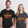 thumbnail image 5 of My Therapist Gave Up T-Shirt – Retro Humor Theme – Unisex Casual Wear, 5 of 6