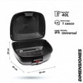 thumbnail image 2 of Caja PORTA EQUIPAJE para moto Kinlley 40L Negro con Respaldo y Base de carga, 2 of 5