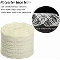 thumbnail image 2 of 5 Rolls 50M 1 3/4 Inch White Lace Ribbon Ivory Vintage Crochet Lace Roll Polyester Scalloped Edge Lace Trimming Bulk for Sewing Making Craft Wedding Bouquet Wreath Gift Wrapping DIY Supply, 2 of 9