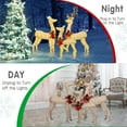 thumbnail image 2 of 3-Piece LED Lighted Christmas Deer Outdoor Yard Decorations, 2D Super Large Christmas Reindeer Decor, Outdoor Lighted Holiday Deer with 360 LED Displays for Front Yards Garden Lawn Patio, 2 of 8