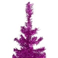 thumbnail image 3 of Northlight 4' Pink Artificial Tinsel Christmas Tree, Unlit, 3 of 5