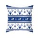thumbnail image 1 of Funda de cojín geométrica azul para Navidad, decoración nórdica moderna, adorno navideño, regalo de Año Nuevo, 2022, 1 of 3