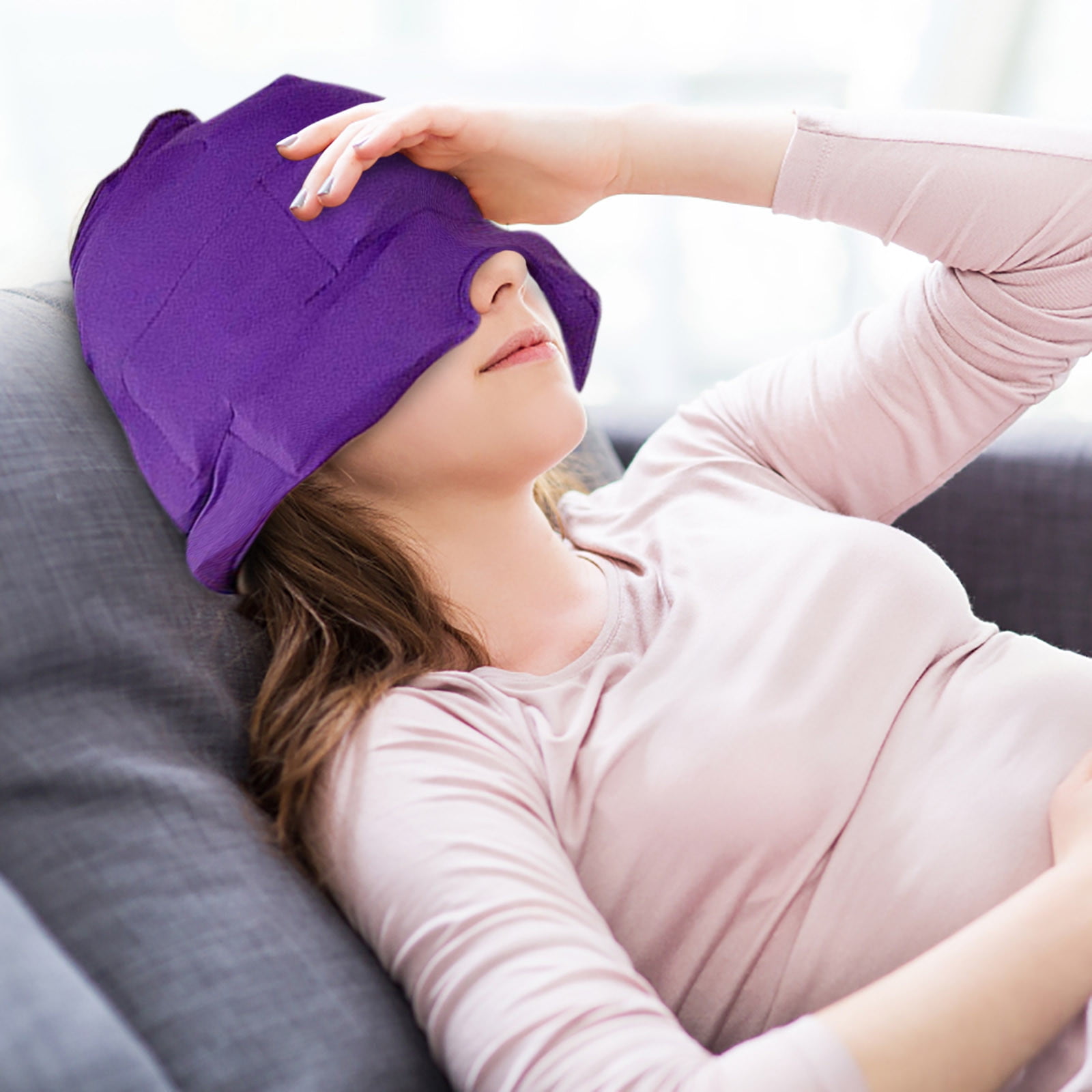 Gel Ice Headache Migraine Relief Hat Cold Therapy Migraine Relief Cap