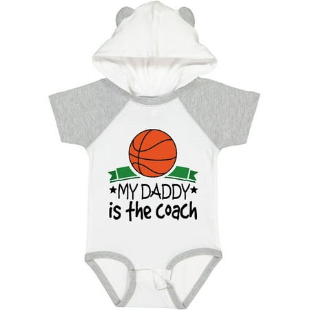 

Inktastic Basketball My Daddy is the Coach Gift Baby Boy or Baby Girl Bodysuit