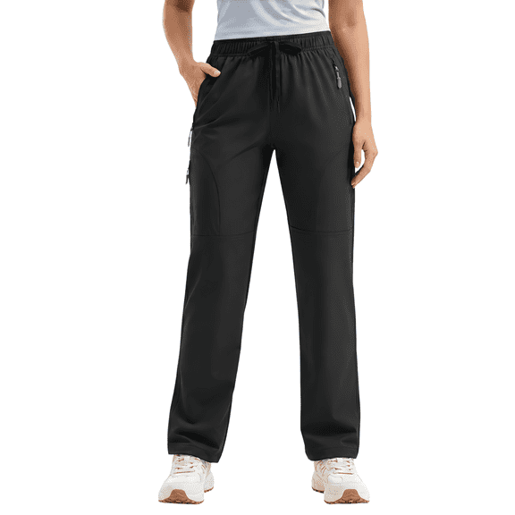 YAPPO Women's Hiking Pants Lightweight Quick Dry Cargo Pants, Water Resistant UPF 50 Travel Outdoor Pants with 5 Zipper Pockets