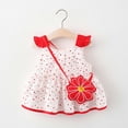 thumbnail image 1 of DPTALR Robe d'Été Colorée Petite à Fleurs pour Tout-Petit Enfant Bébé Fille + Petite Sacoche, 1 of 9