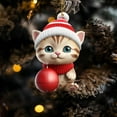 thumbnail image 6 of Christmas 2D Decoration Christmas Decorations Christmas Tree Pendant, 6 of 7