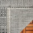 thumbnail image 6 of SAFAVIEH Courtyard Amy Geometric Indoor/Outdoor Area Rug, Black/Beige, 8' x 11', 6 of 10