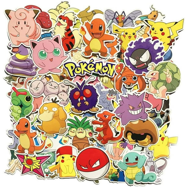 ZECATL CHANGHUI Pokemon Stickers 100pcs Pikachu Cool Autocollants