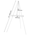 thumbnail image 3 of VISWIN 3 Pcs 63" White Wooden Tripod Display Easel Stand for Wedding Sign, Poster, 3 of 7