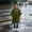 Green, variant on Reusable Rain Poncho, Thickened EVA Cloak Raincoat with Hooded Drawstring, Waterproof Loose Fit Hooded Rain Cape for Outdoor Hiking Cycling Daily Commuting Men Women Travelers