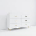 thumbnail image 6 of Resenkos Contemporary White Storage Cabinet, Slim Drawer Dresser, Functional Chest of Drawers, 6 of 10