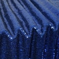 thumbnail image 3 of 60×120'' Rectangle Sequin Tablecloth for Party Cake Dessert Table Exhibition Events, Blue, 3 of 6