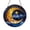 Acrylic 3.5 Inch, variant on Stained Glass Celestial Sun Moon Sun Catcher, Colorful Window Hanging Decor with Cloud Details, Artistic Light Accent for Home Interior