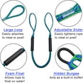thumbnail image 5 of PWC Bungee Dock Lines - 2pcs Stretchable Line with Foam Float and 316 Stainless Steel Clip Heavy Duty Mooring Rope for Rubber Boats Kayaks, Boats, Marine Jet ski, Pontoon, 5 of 7