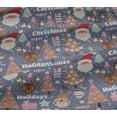 thumbnail image 4 of oneOone Cotton Jersey Grayish Blue Fabric Santa|Gift Box & Tree Christmas Sewing Craft Projects Fabric Prints By Yard 58 Inch Wide, 4 of 4